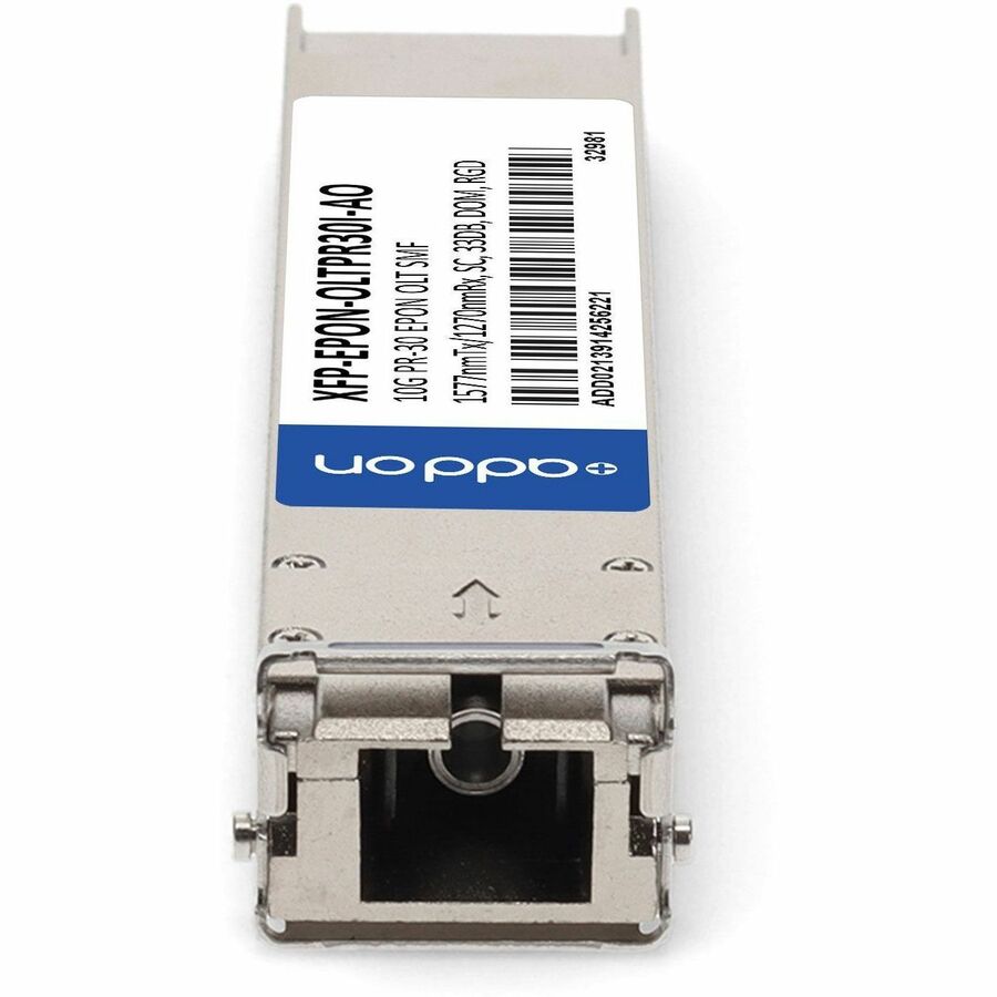 AddOn MSA and TAA 10GBase-OLT XFP Transceiver (SMF, 1577nmTx/1270nmRx, 20km, SC, DOM, -40 to 85C)