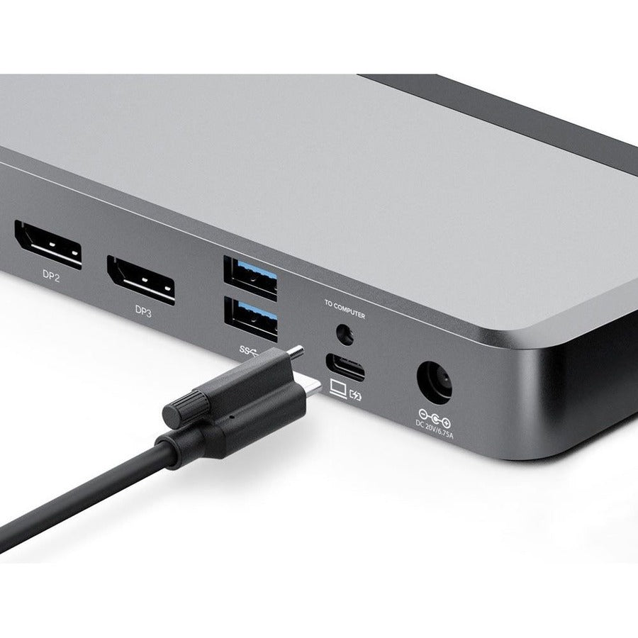 Alogic Universal Dock Triple Display Screen 4K docking station with 100W power delivery PD DP Alt Mode USB-C and USB-A devices