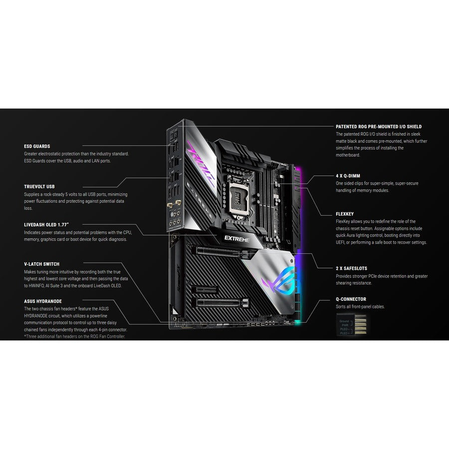 Asus ROG Maximus XIII Extreme Desktop Motherboard - Intel Z590 Chipset - Socket LGA-1200 - Intel Optane Memory Ready - Extended ATX