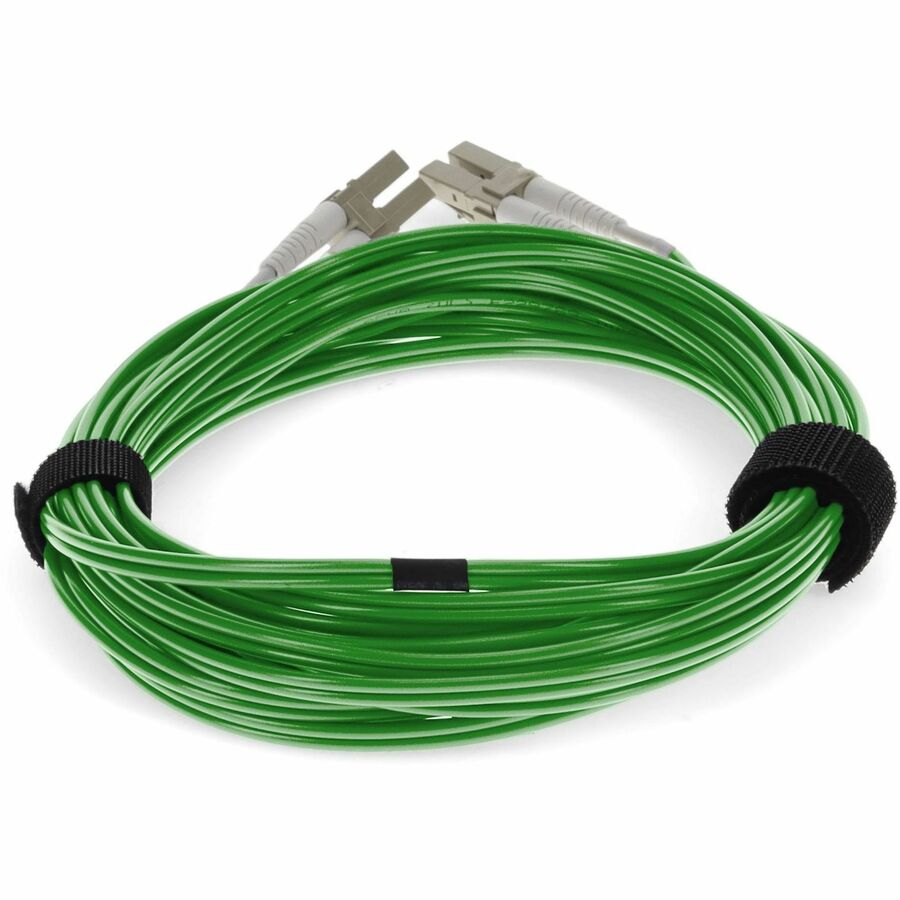 AddOn 8m LC (Male) to LC (Male) Green OM4 Duplex Fiber OFNR (Riser-Rated) Patch Cable