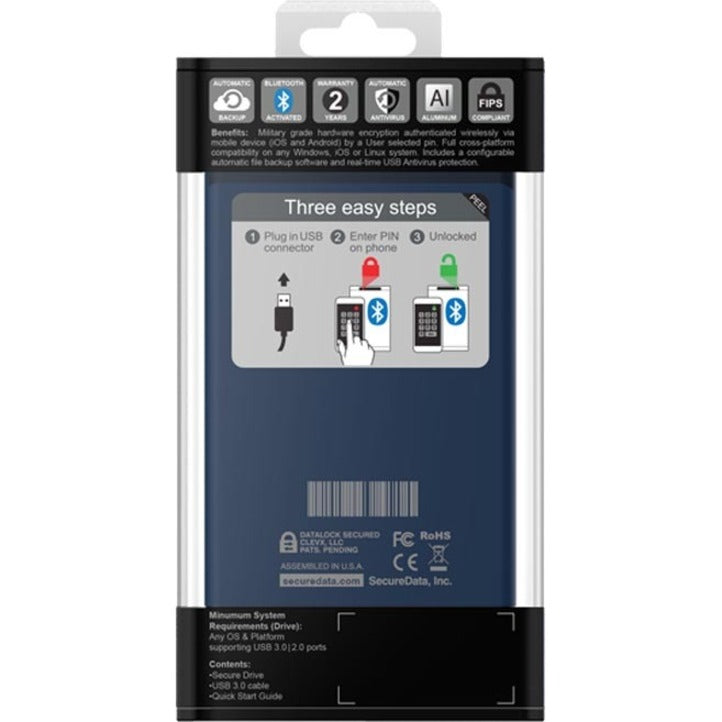 SecureDrive 5 TB Portable Hard Drive - External