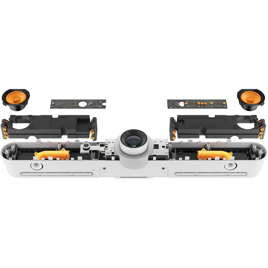 Logitech Rally Bar Mini All-In-One Video Bar for Small to Medium Rooms, White