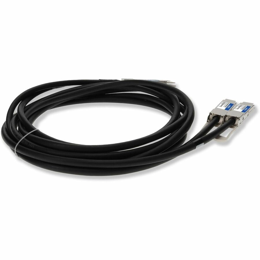 AddOn Dell DAC-Q56DD-2Q28-2-5M Compatible TAA Compliant 200GBase-CU QSFP-DD 200G to 2xQSFP28 100G NRZ Direct Attach Cable (Passive Twinax, 2.5m)
