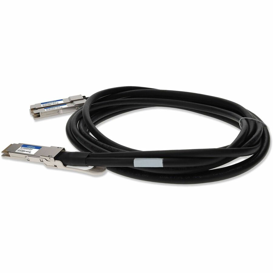 AddOn Dell DAC-Q56DD-2Q28-2-5M Compatible TAA Compliant 200GBase-CU QSFP-DD 200G to 2xQSFP28 100G NRZ Direct Attach Cable (Passive Twinax, 2.5m)