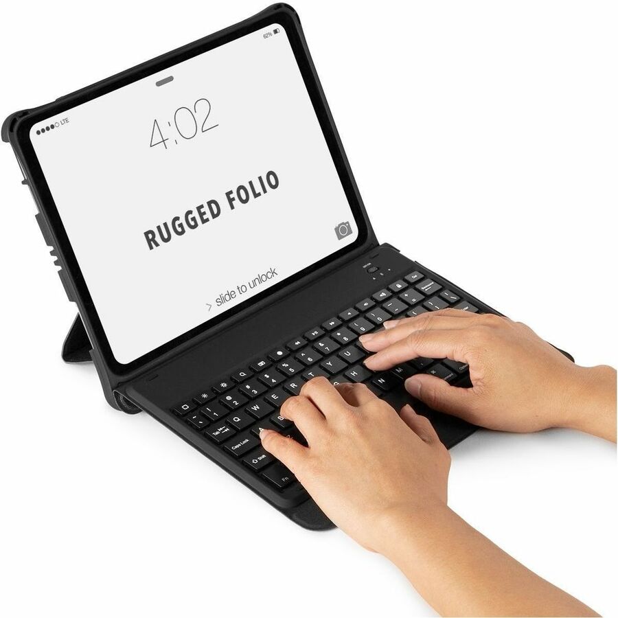 Cellairis Rugged Folio Rugged Keyboard/Cover Case (Folio) for 10.9" to 11" Apple iPad Air (4th Generation), iPad Pro, iPad Pro (2nd Generation) Tablet
