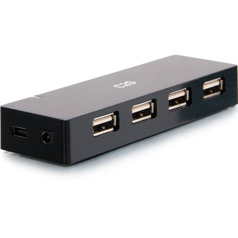 C2G 4-Port USB Hub - USB 2.0 - 5 Volts and 2 Amp Power Supply