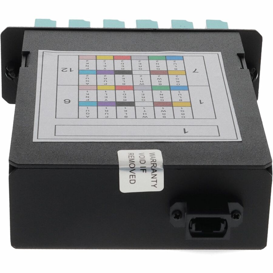 AddOn 4-Bay Cassette 24-Fiber MPO In, 12 LC Duplex Out, Multi-mode Duplex OM4 - MPO type A