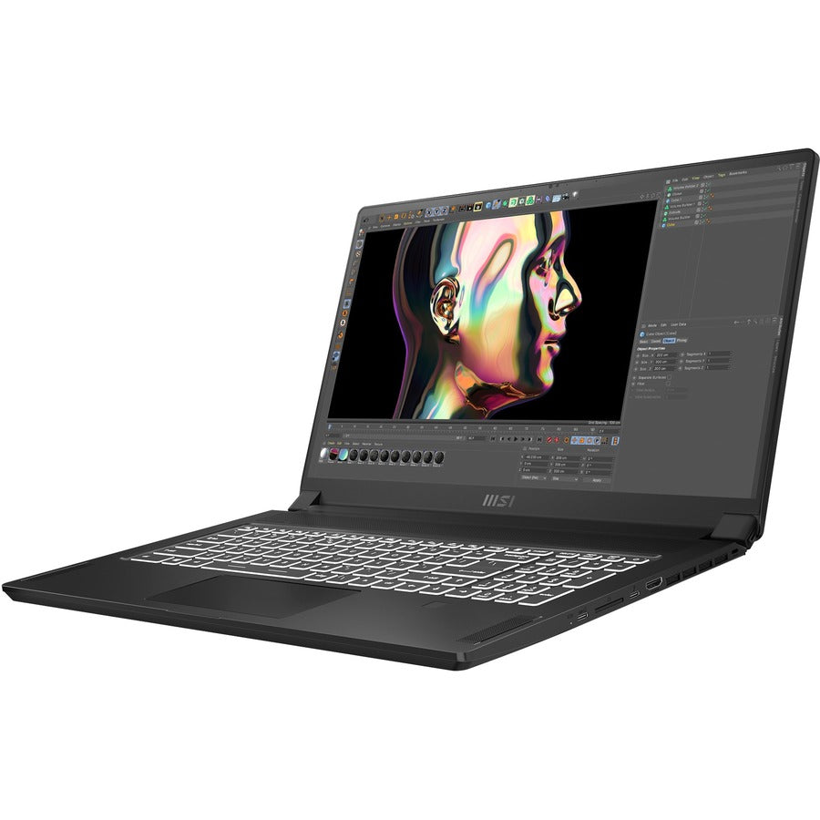 MSI Creator 17 B11UG-239 17.3" Rugged Notebook - 4K UHD - Intel Core i7 11th Gen i7-11800H - 16 GB - 1 TB SSD - Core Black