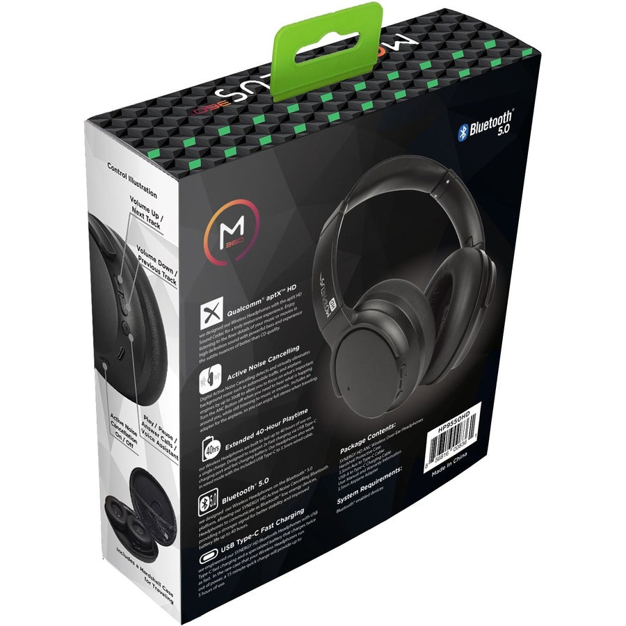 Morpheus 360 Synergy HD Wireless Noise Cancelling Headphones - Bluetooth Headset with Microphone - HP9550HD