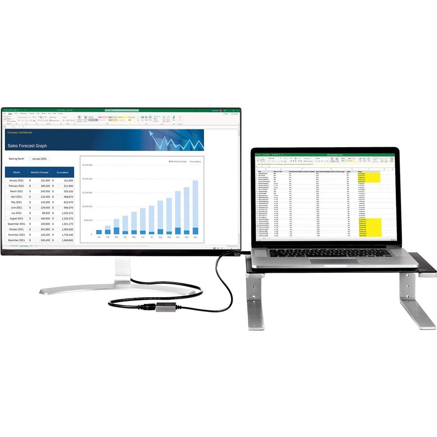 StarTech.com Mini DisplayPort to HDMI Adapter, mDP to HDMI Adapter Dongle, 1080p, Mini DP 1.2 to HDMI Video Converter, 12" Long Cable