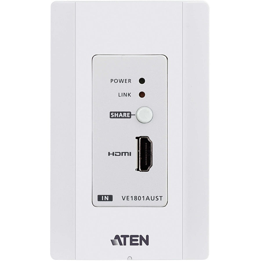 ATEN HDMI HDBaseT-Lite Transmitter with US Wall Plate / PoH
