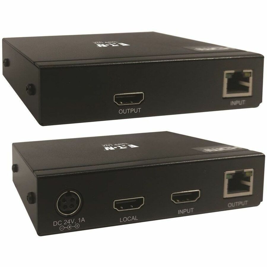 Eaton Tripp Lite Series HDMI over Cat6 Extender Kit for Medical Environments, 4K @ 60 Hz, HDR, 4:4:4, PoC, 230 ft., TAA