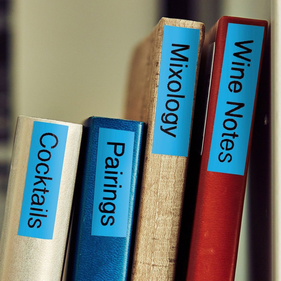 9MM BLACK TEXT ON BLUE