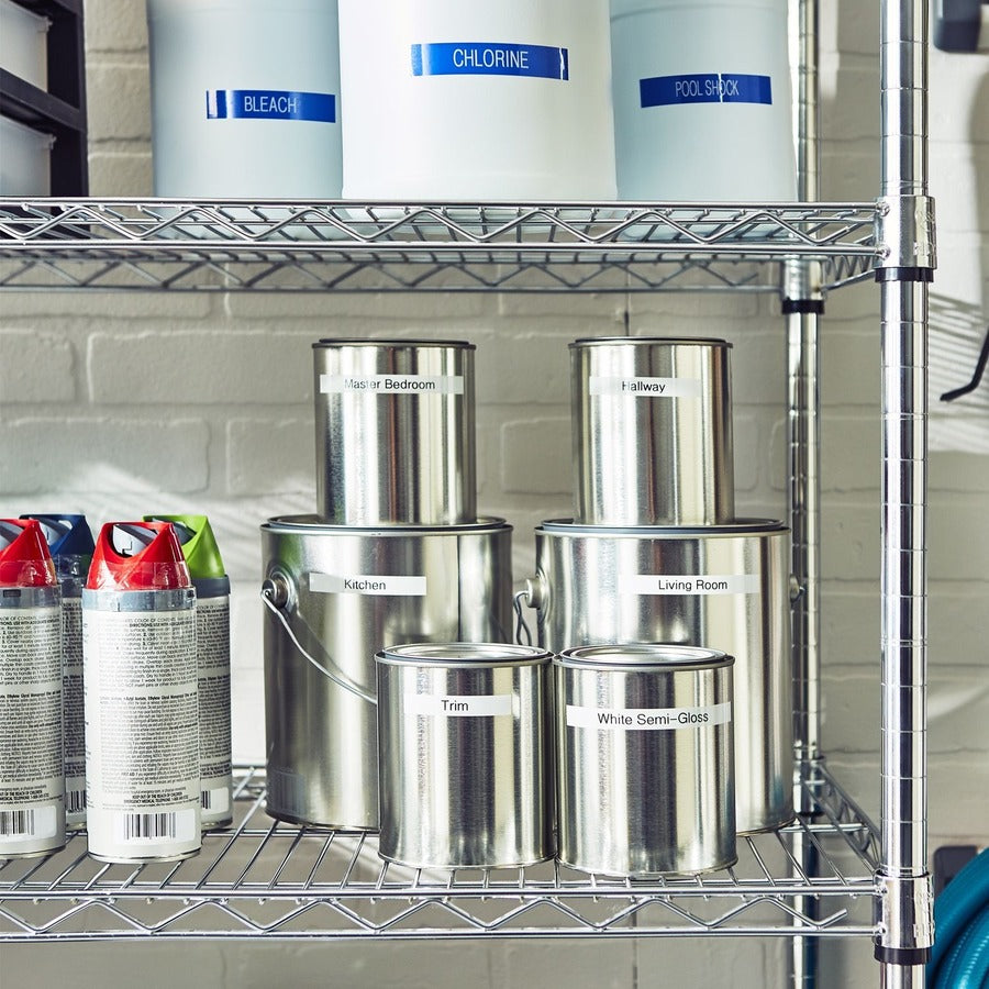 BLUE PRINT ON WHITE LABEL TAPE