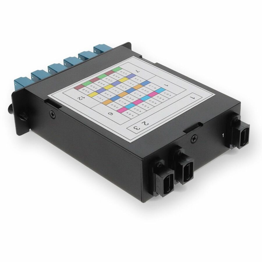 AddOn 4-Bay Cassette 3x 12-Fiber MPO In, 12 LC Duplex Out, Single-mode Duplex OS2