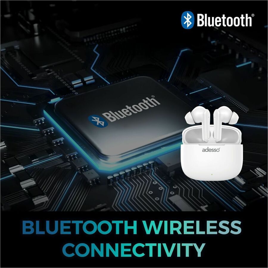 Adesso Xtream T1 Bluetooth Wireless Earbuds and Built-in Microphone