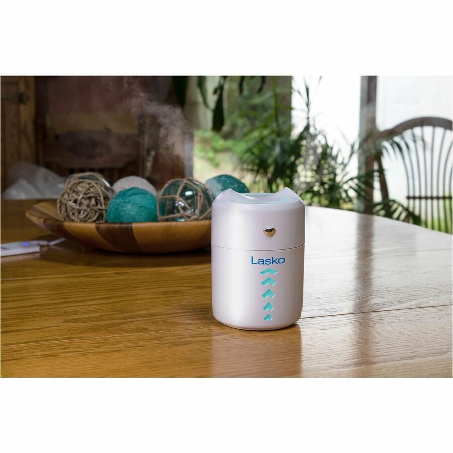 Lasko Ultrasonic Personal Cool Mist Humidifier with Nightlight, UH150, White