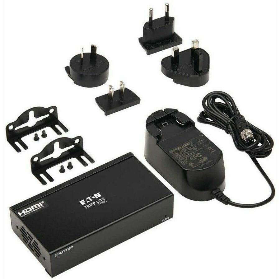 Eaton Tripp Lite Series 2-Port HDMI over Cat6 Splitter - 4K 60 Hz, HDR, 4:4:4, PoC, HDCP 2.2, 230 ft. (70.1 m), TAA