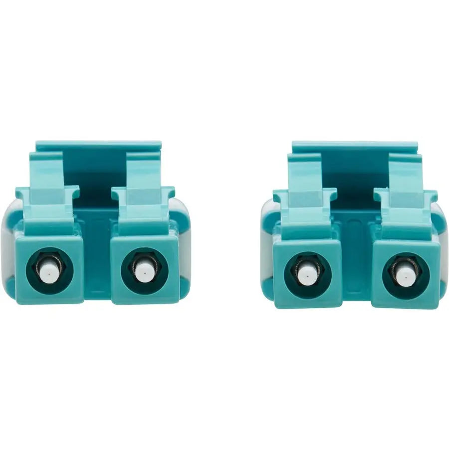 Eaton Tripp Lite Series 100G Duplex Multimode 50/125 OM4 Armored Fiber Optic Cable (LC/LC Duplex M/M), LSZH, Aqua, 75 m (246 ft.)