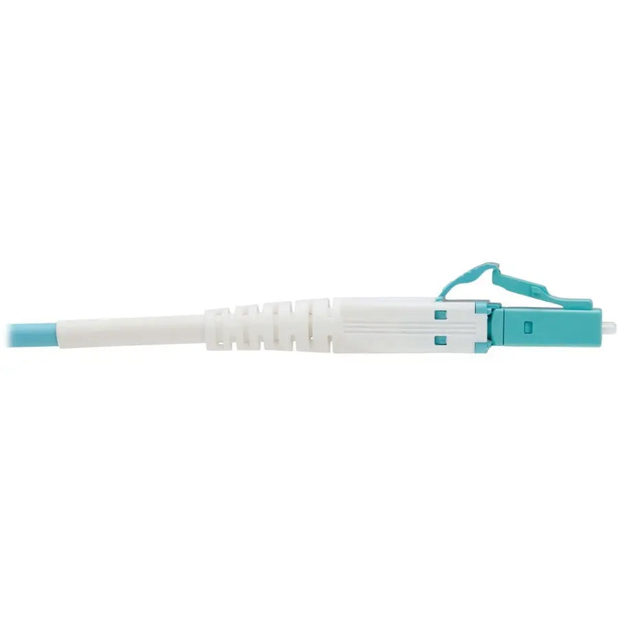 Eaton Tripp Lite Series 100G Duplex Multimode 50/125 OM4 Armored Fiber Optic Cable (LC/LC Duplex M/M), LSZH, Aqua, 75 m (246 ft.)