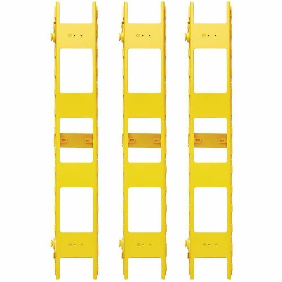 Eaton Tripp Lite Series High-Capacity Vertical Cable Manager - Double Finger Duct, Yellow, 6 ft. (1.8 m)