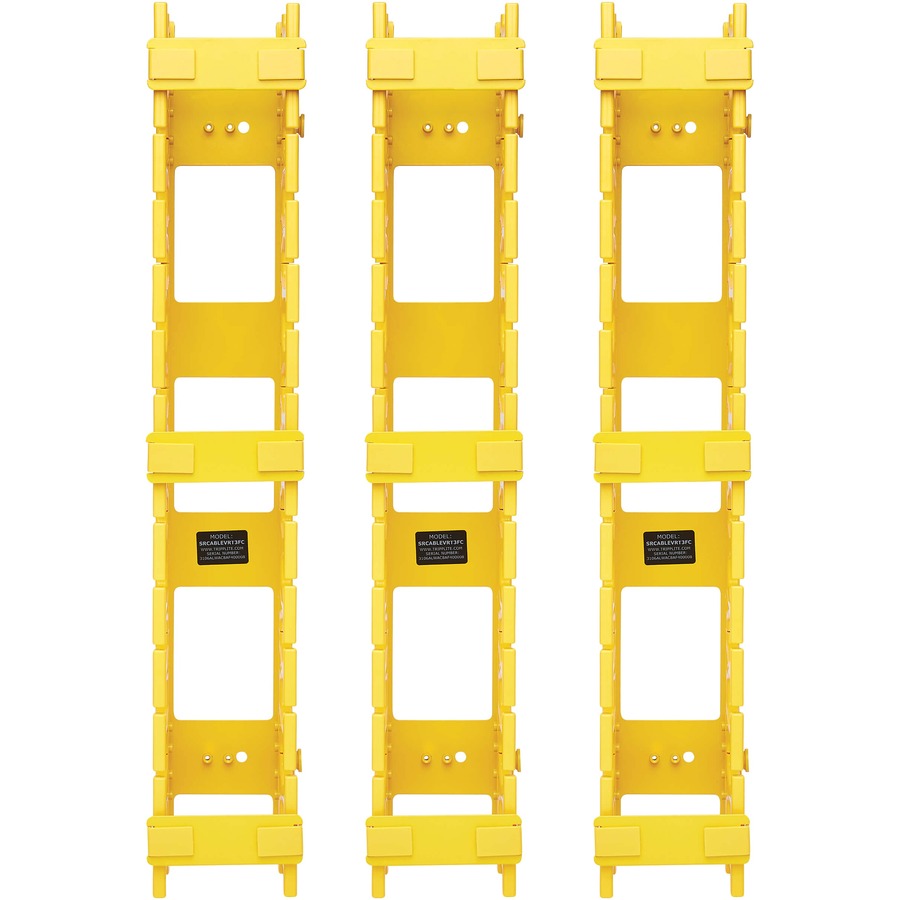 VERTICAL CABLE MANAGER YELLOW