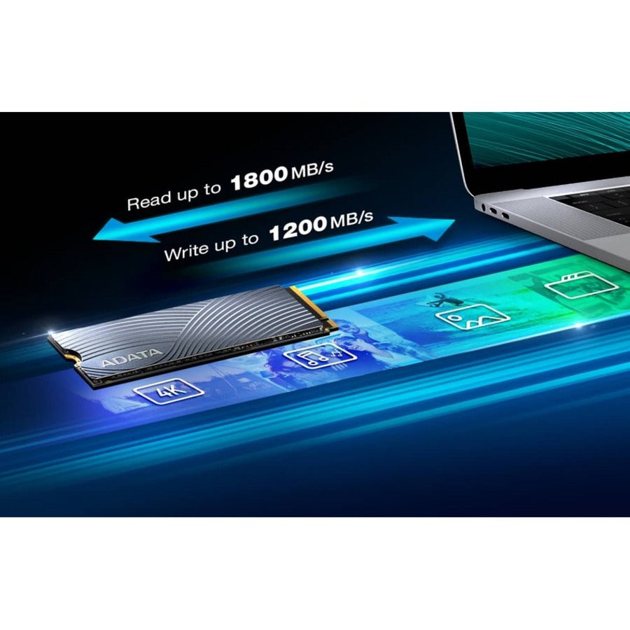 Adata SWORDFISH 500 GB Solid State Drive - M.2 2280 Internal - PCI Express NVMe (PCI Express NVMe 3.0 x4)