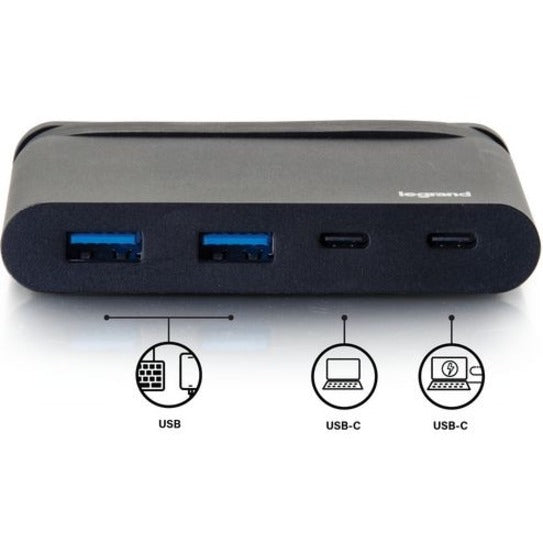 USB-C HUB WITH USB-A USB-C AND