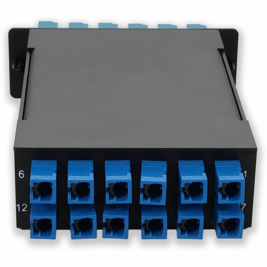 AddOn 4-Bay Cassette 24-Fiber 12 Duplex CS In, 12 LC Duplex Out, Singlemode Duplex OS2