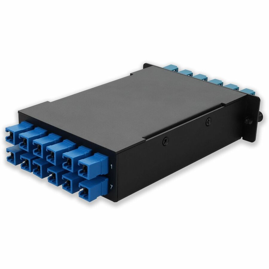 AddOn 4-Bay Cassette 24-Fiber 12 Duplex CS In, 12 LC Duplex Out, Singlemode Duplex OS2