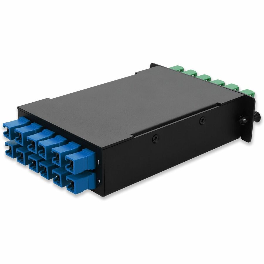 AddOn 4-Bay Cassette 24Fiber 12 Duplex CS In, 12 ALC Duplex Out, Singlemode Duplex OS2
