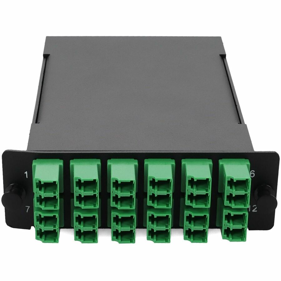AddOn 4-Bay Cassette 24Fiber 12 Duplex CS In, 12 ALC Duplex Out, Singlemode Duplex OS2