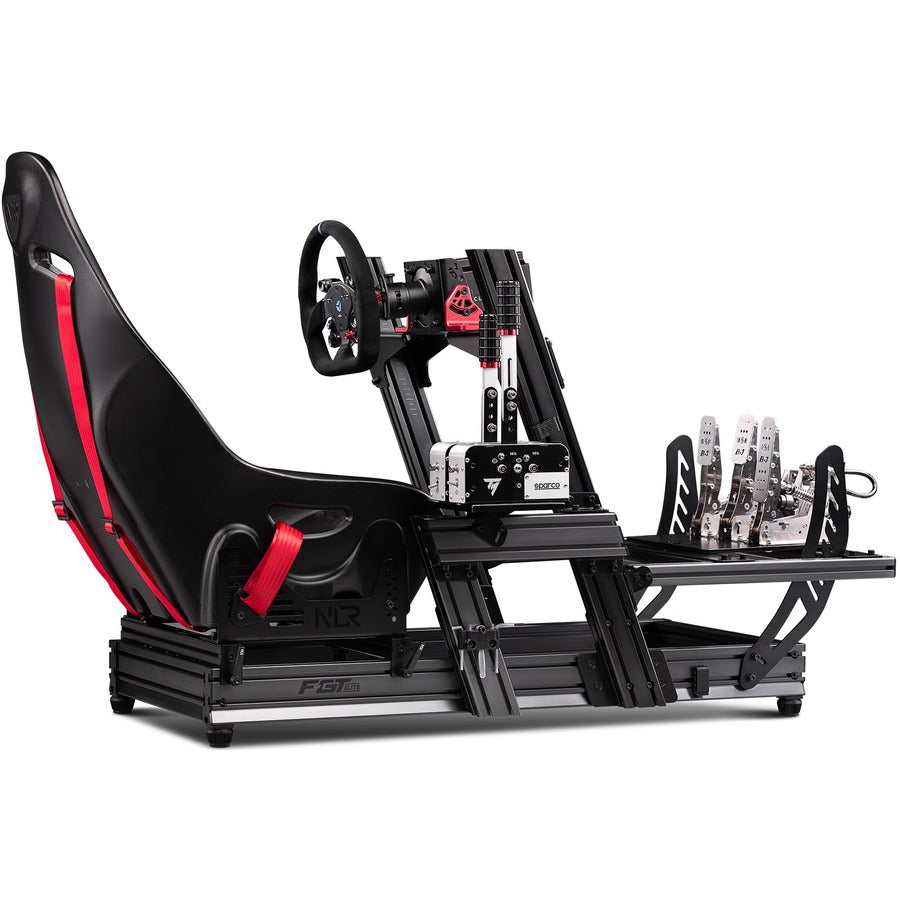 Next Level Racing F-GT Elite Formula & GT Aluminum Profile Simulator Cockpit - Front & Side Mount