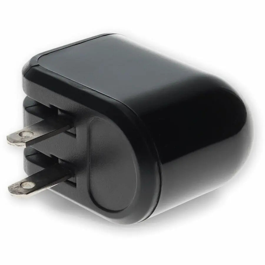 Wall Charger 2X USB-A 2.0 5V at 2.4A Single port or 5V at 1A Dual port 12W total, Black