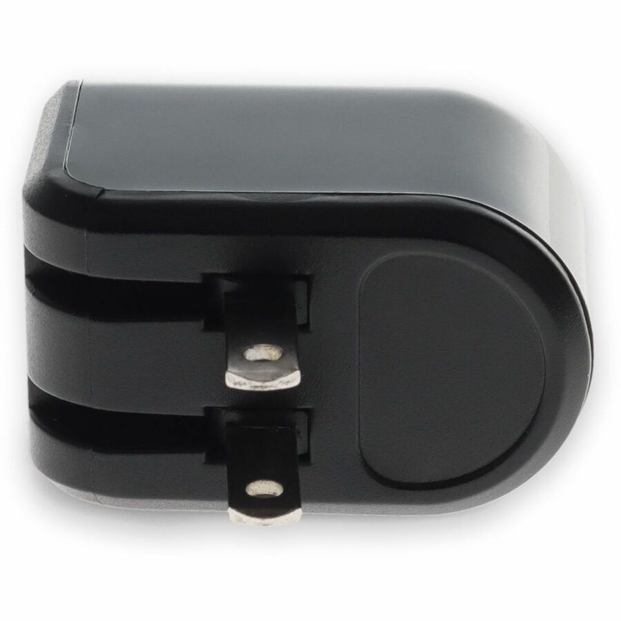 Wall Charger 2X USB-A 2.0 5V at 2.4A Single port or 5V at 1A Dual port 12W total, Black