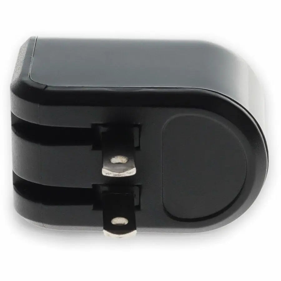 Wall Charger 2X USB-A 2.0 5V at 2.4A Single port or 5V at 1A Dual port 12W total, Black