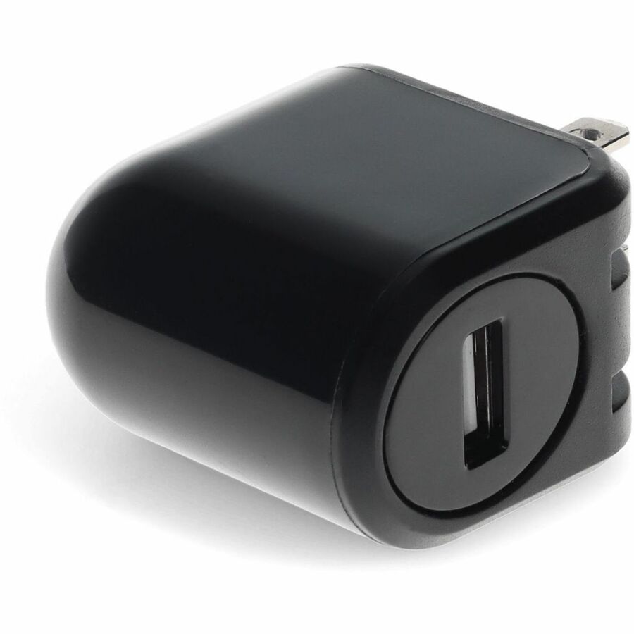 AddOn Wall Plug to USB 2.0 (A) 5V 2.4A for US Black
