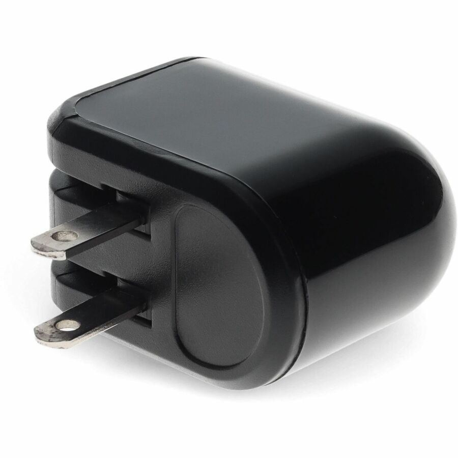 AddOn Wall Plug to USB 2.0 (A) 5V 2.4A for US Black