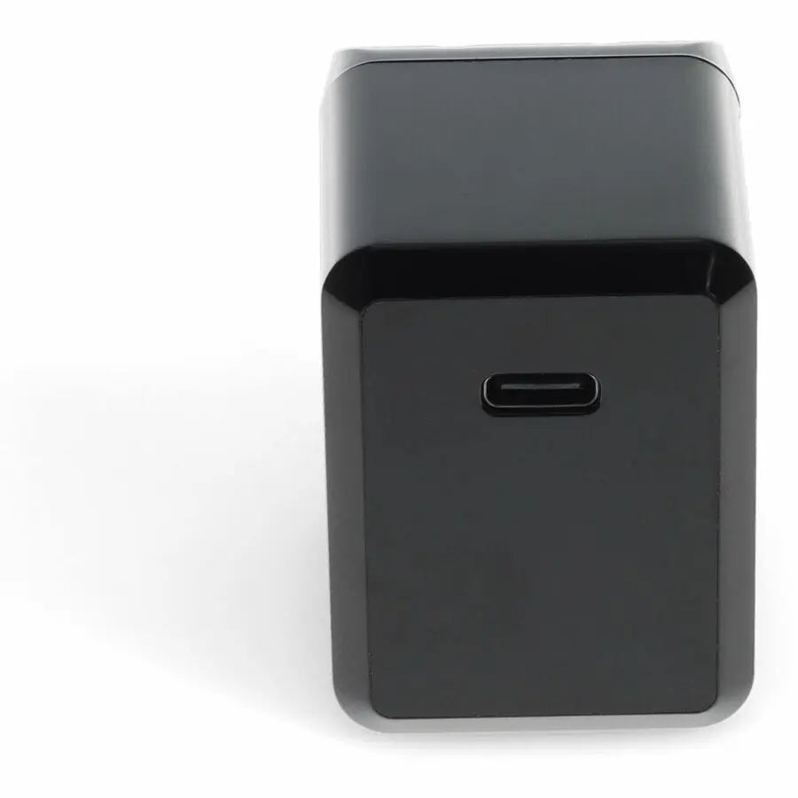 Wall Charger 1X USB-C 3.1 5V at 3A, 9V at 2A, or 12V at 1.5A 18W total, Black