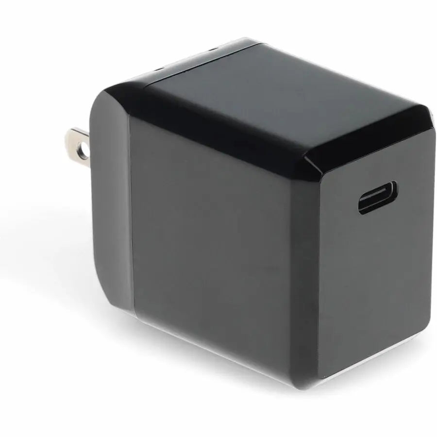 Wall Charger 1X USB-C 3.1 5V at 3A, 9V at 2A, or 12V at 1.5A 18W total, Black