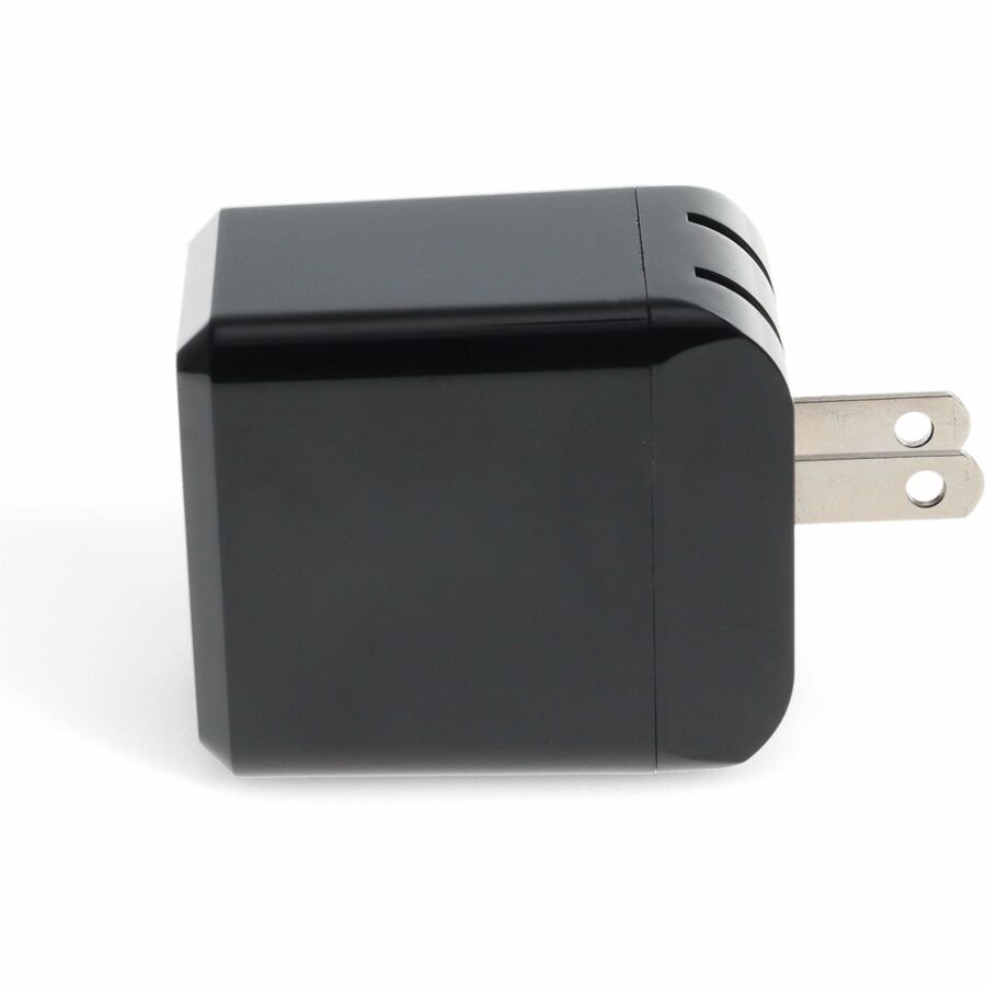 Wall Charger 1X USB-C 3.1 5V at 3A, 9V at 2A, or 12V at 1.5A 18W total, Black