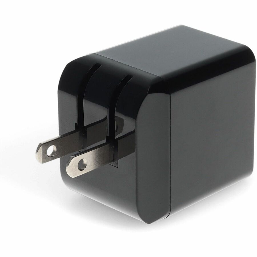 Wall Charger 1X USB-C 3.1 5V at 3A, 9V at 2A, or 12V at 1.5A 18W total, Black