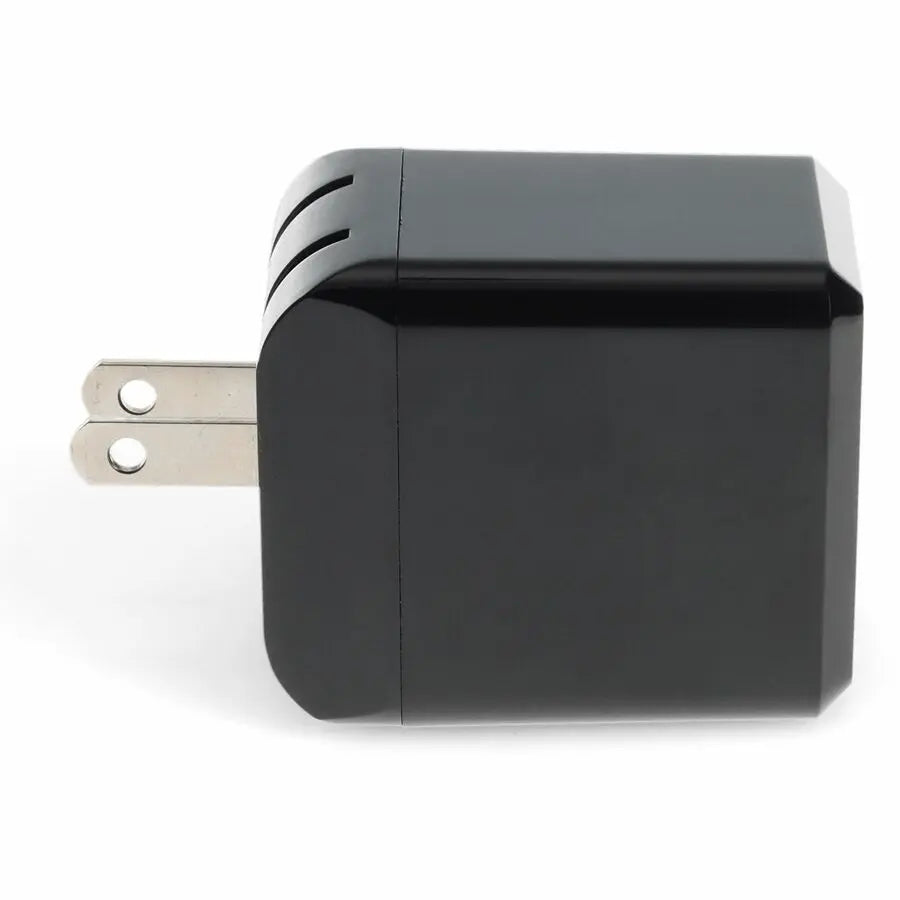 Wall Charger 1X USB-C 3.1 5V at 3A, 9V at 2A, or 12V at 1.5A 18W total, Black