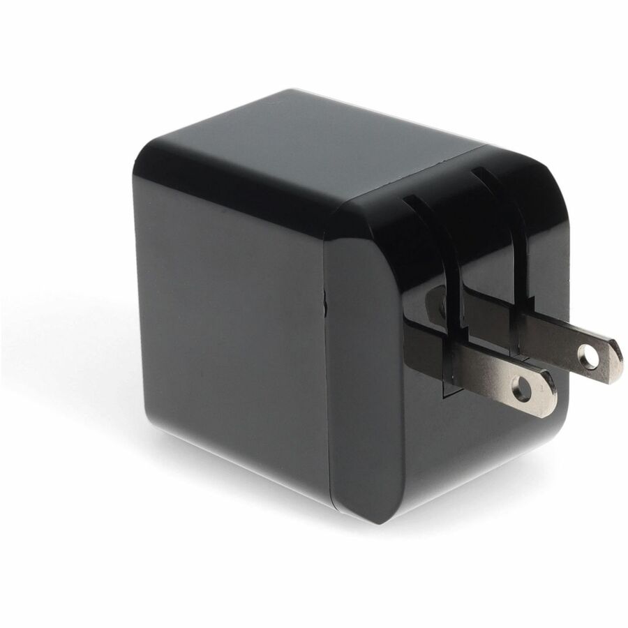 Wall Charger 1X USB-C 3.1 5V at 3A, 9V at 2A, or 12V at 1.5A 18W total, Black