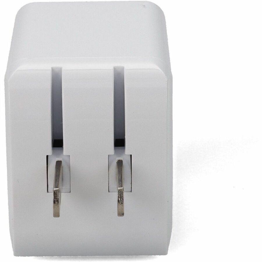 Wall Charger to 1X USB-C 3.1 5V at 3A, 9V at 2A, or 12V at 1.5A 18W total, White