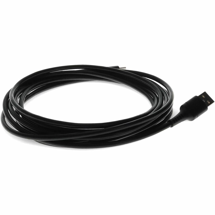 AddOn 1.0m (3.3ft) USB-C Male to USB 2.0 (A) Male Sync and Charge Black Cable