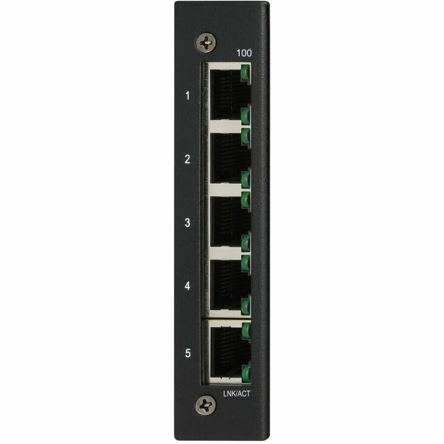 Eaton Tripp Lite Series 5-Port Unmanaged Industrial Ethernet Switch - 10/100 Mbps, Ruggedized, -40° to 75°C, DIN/Wall Mount, TAA