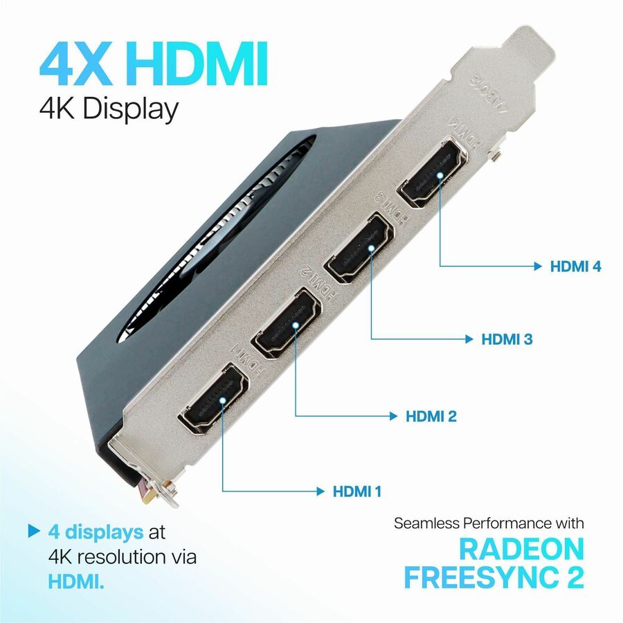 VisionTek AMD Radeon RX 550 Graphic Card - 4 GB GDDR5 - Full-height