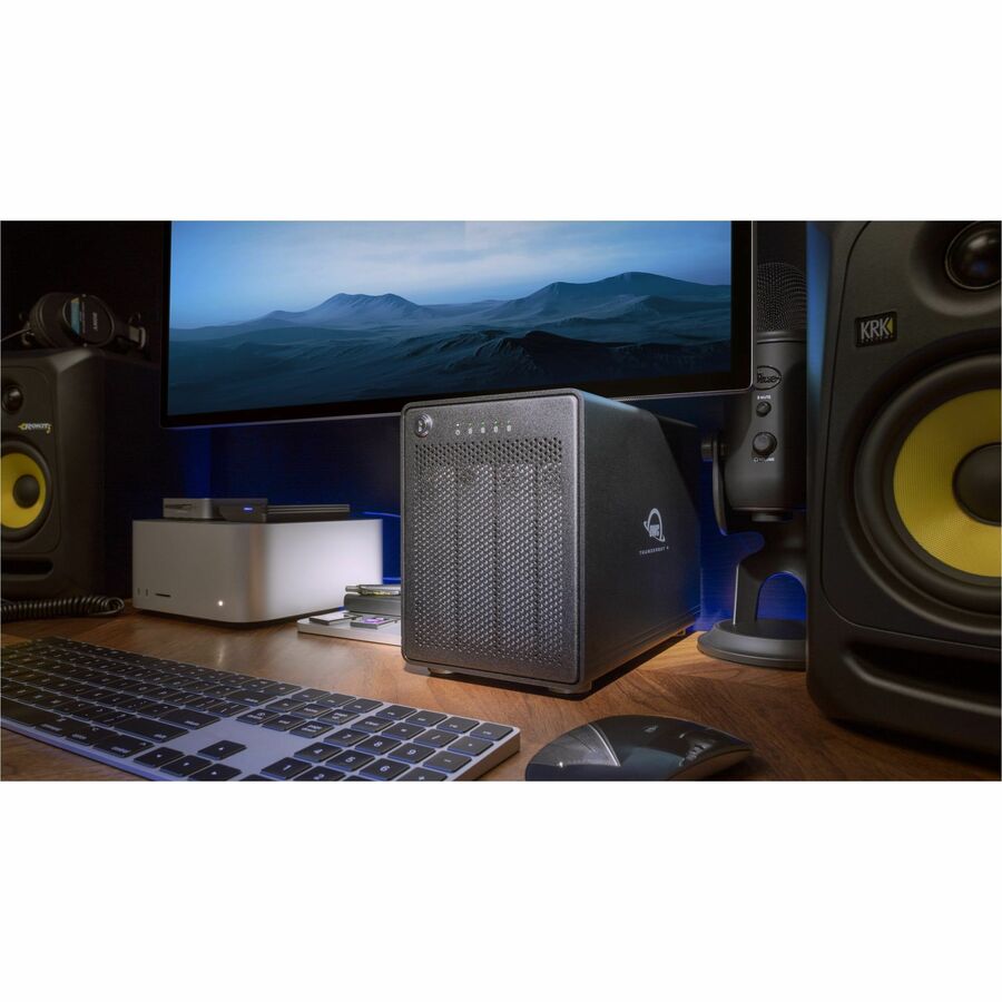 OWC 64TB ThunderBay 4 Thunderbolt (40Gb/s) Enterprise Drive RAID Storage Solution With SoftRAID