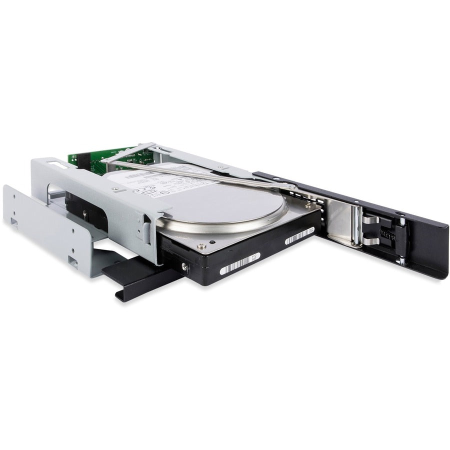 Icy Dock TurboSwap MB171SP-1B Drive Bay Adapter for 5.25" SATA, Serial Attached SCSI (SAS) - SATA Host Interface External - Black